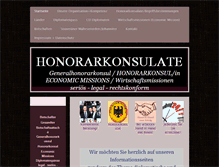 Tablet Screenshot of honorarkonsulate.com